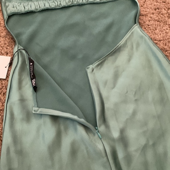 Zara | NWT Silky-Like Midi Dress - Picture 7 of 11